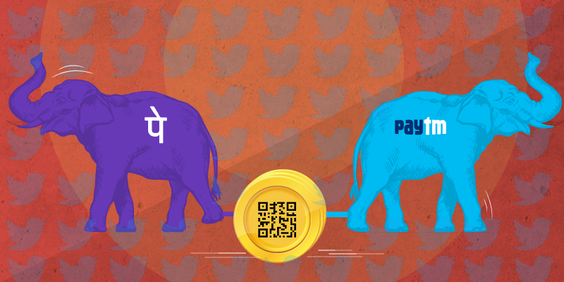 Paytm and PhonePe play 'tongue and cheek' on Twitter, as the latter faces UPI outage  
