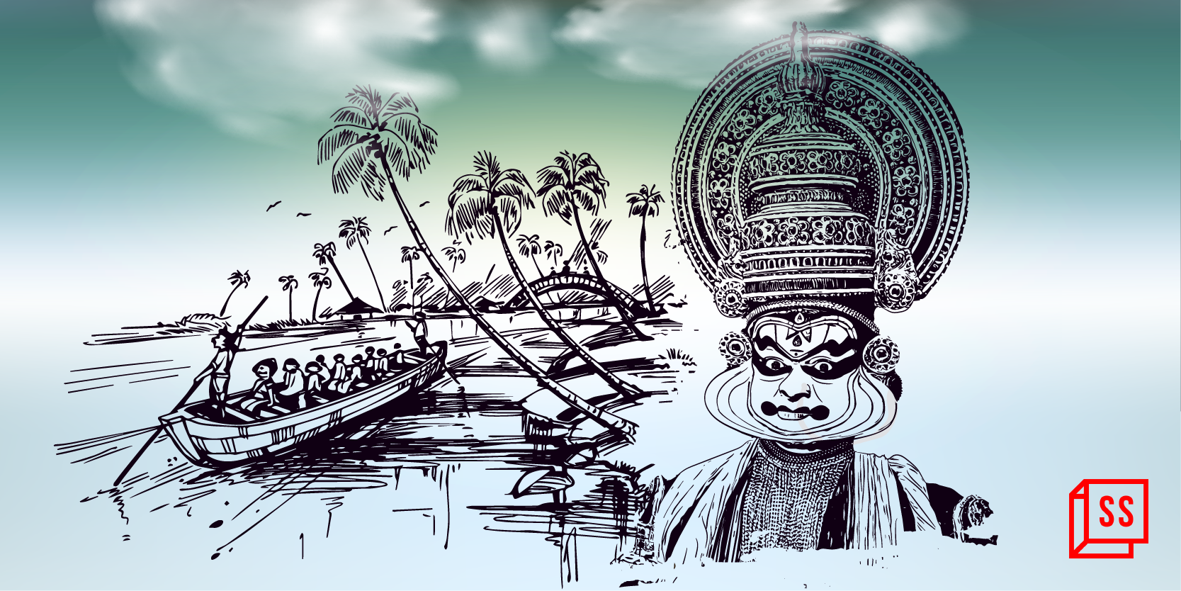 Color Illustration of Onam Festival Celebration Stock Vector - Illustration  of design, greeting: 282697296