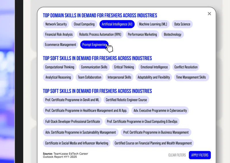 Skills, freshers