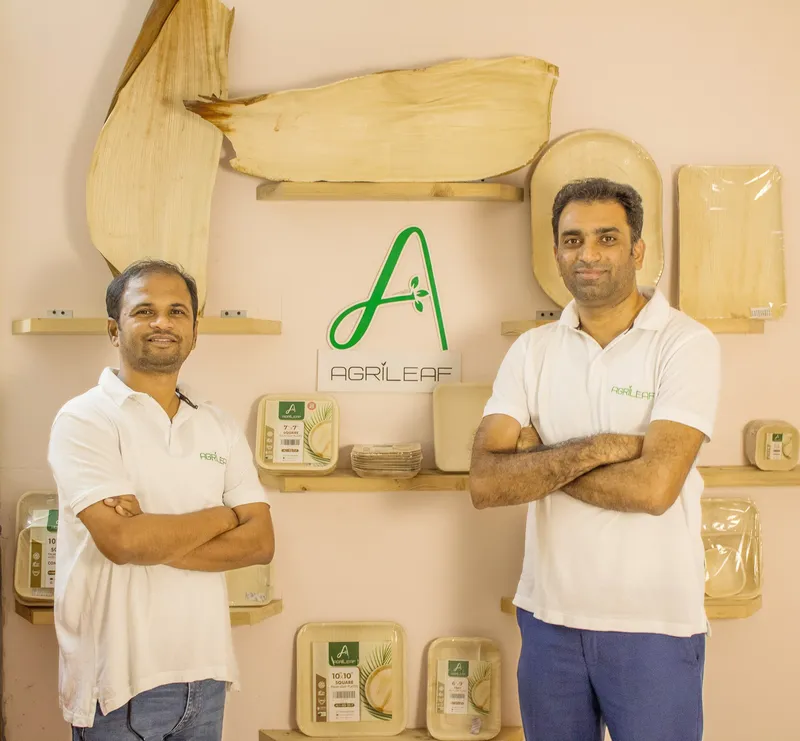 Co-founders of Agrileaf: Avinash Rao and Athishay Jain