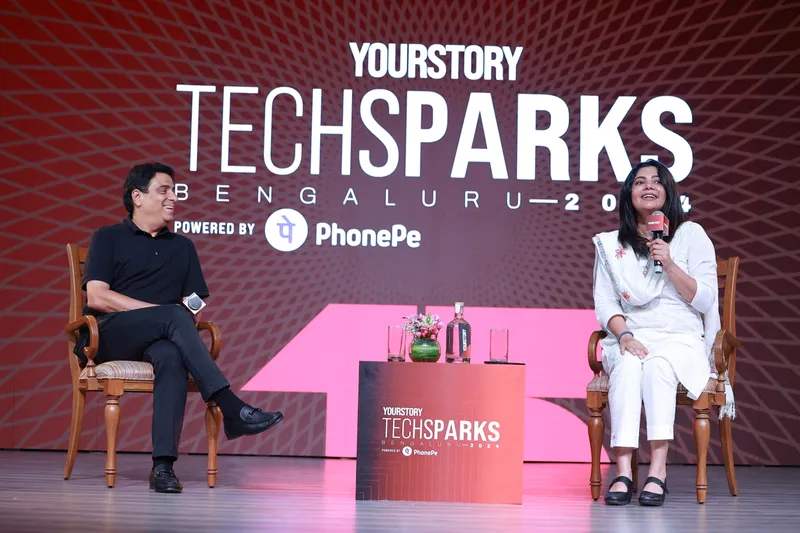 Ronnie Screwvala, Chairperson and Co-founder of upGrad; Shradha Sharma, Founder and CEO of YourStory