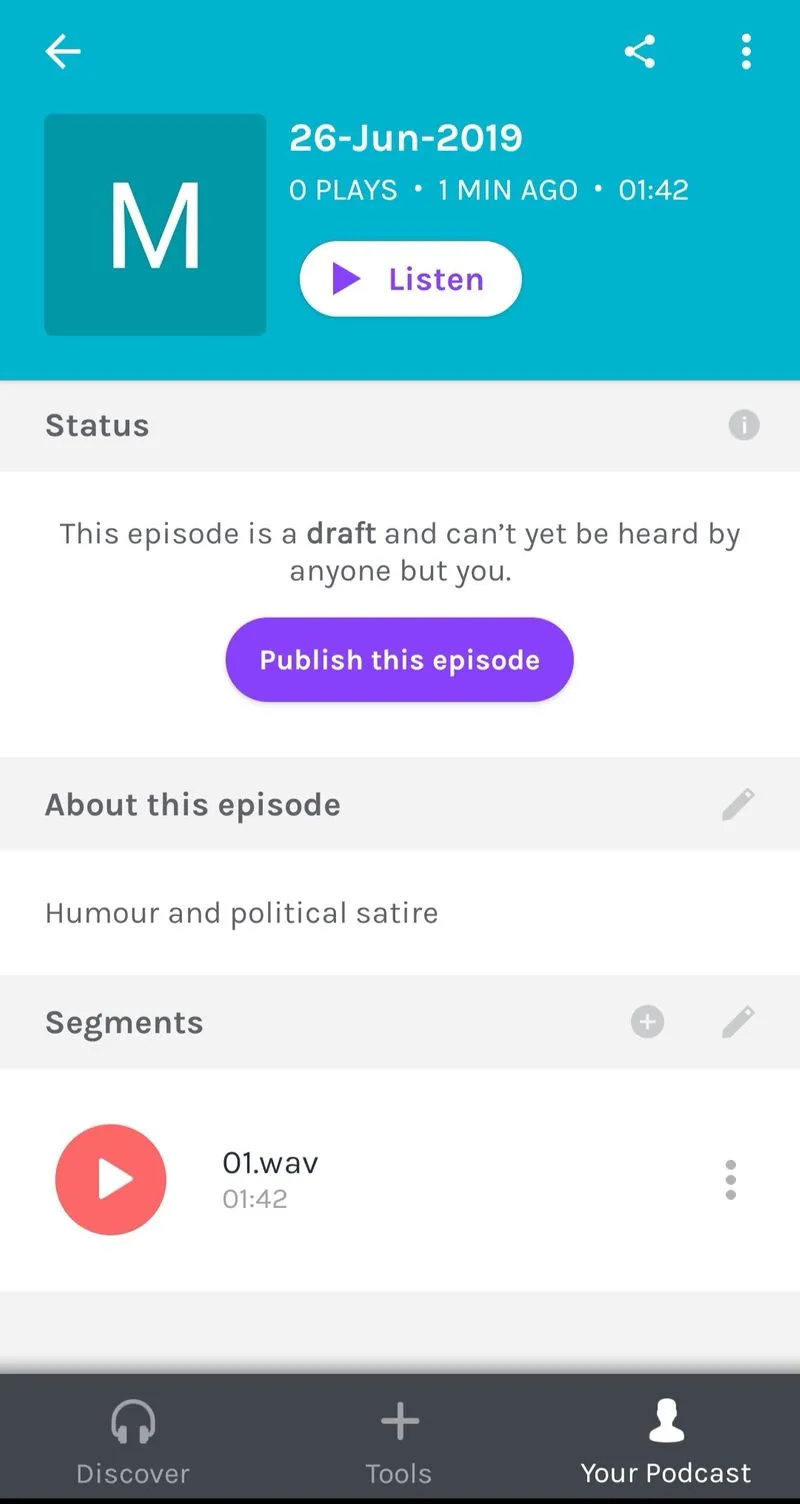 Anchor podcast app