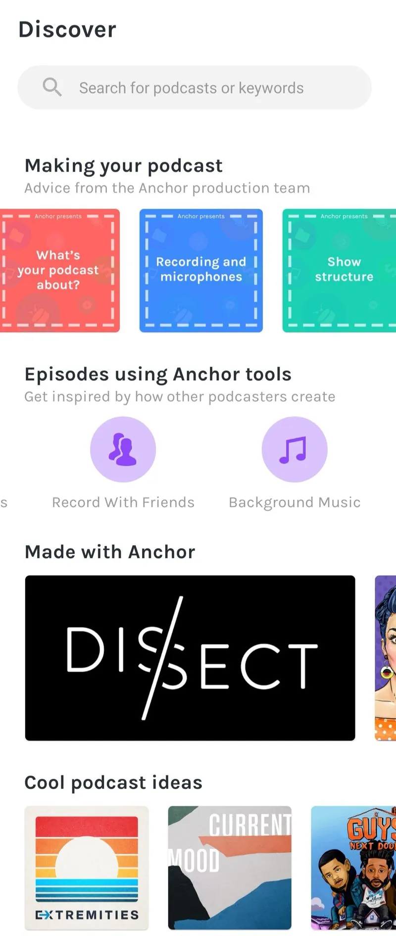 Anchor podcast app
