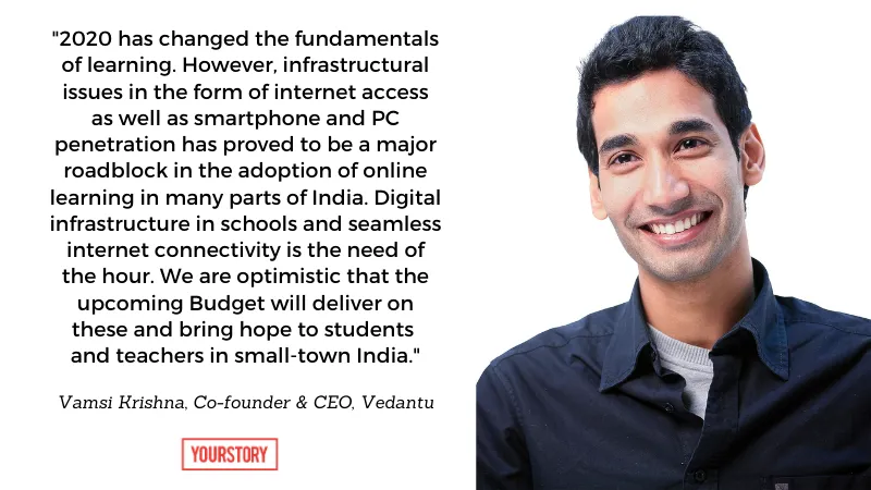 Vedantu Budget input