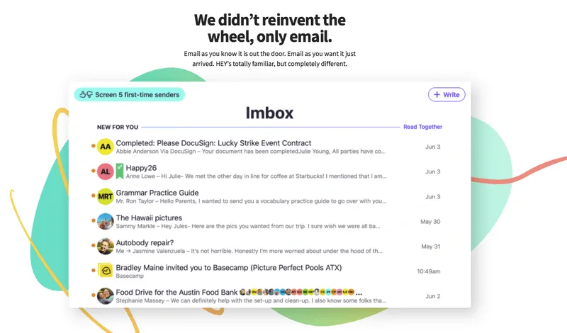 HEY email