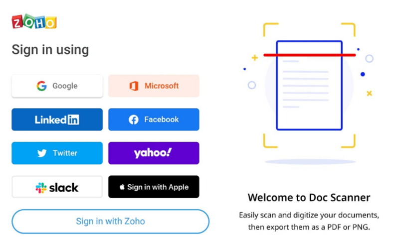 Zoho Doc Scanner