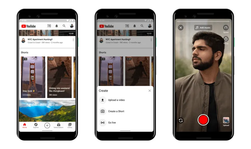 YouTube Shorts app