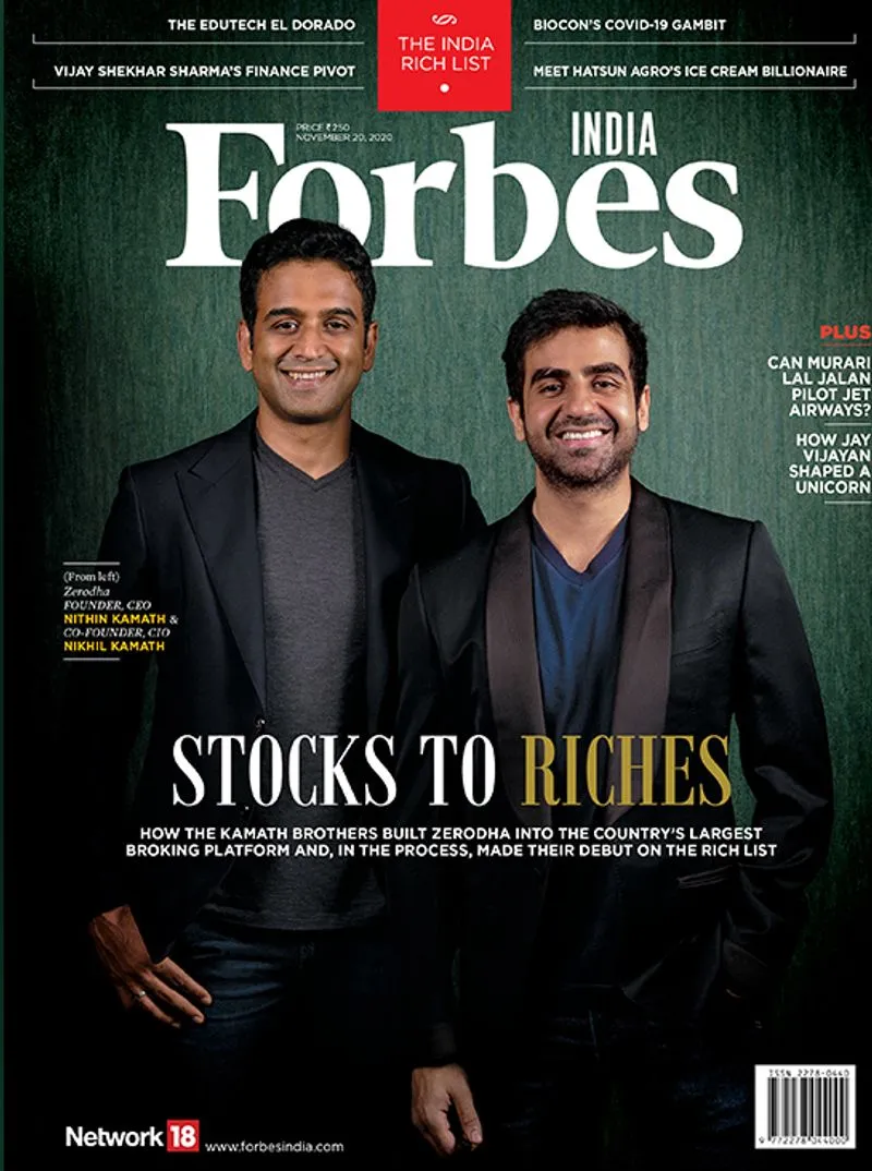Zerodha's Nithin and Nikhil Kamath debut on Forbes India Rich List ...