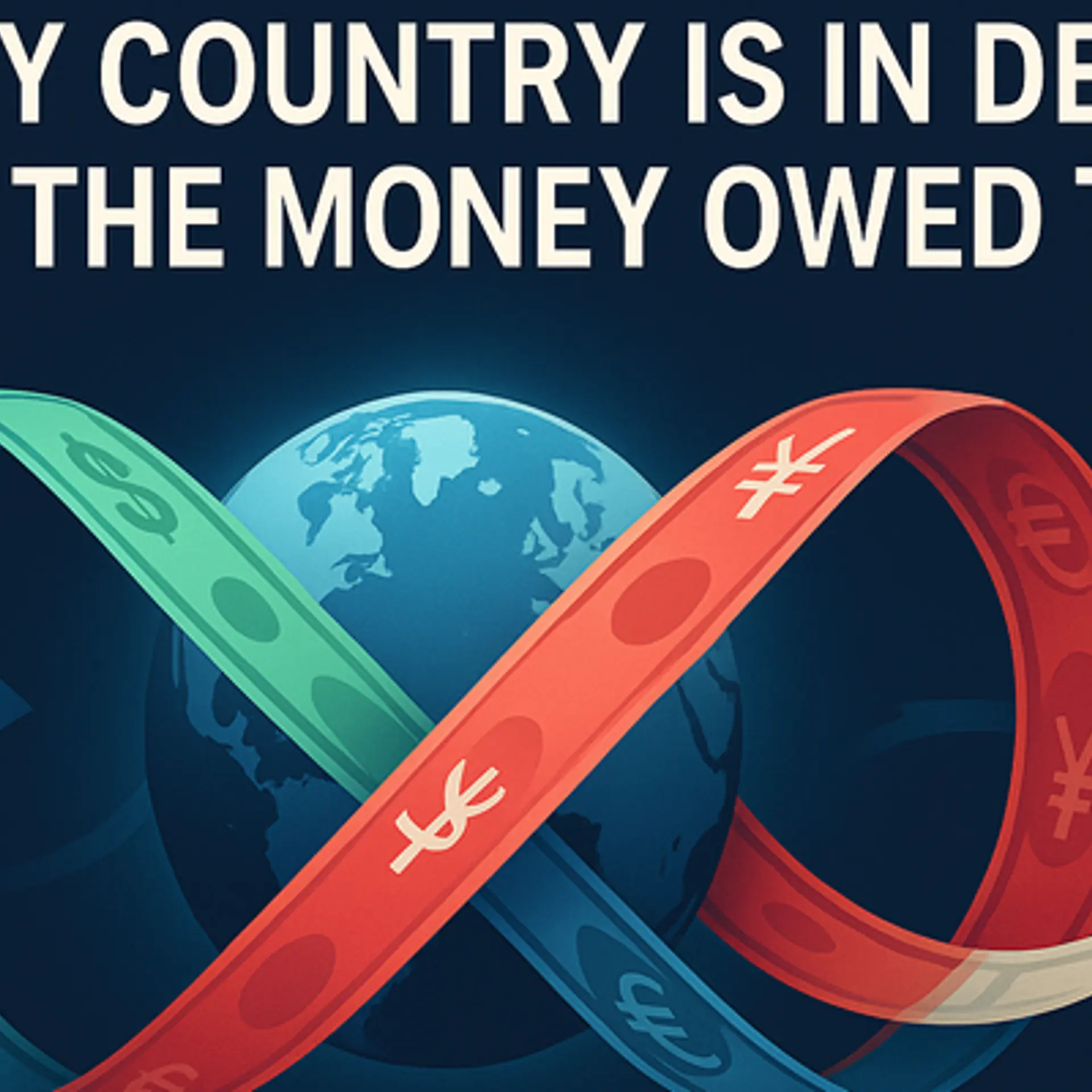 If every country is in debt, who's the money owed to?