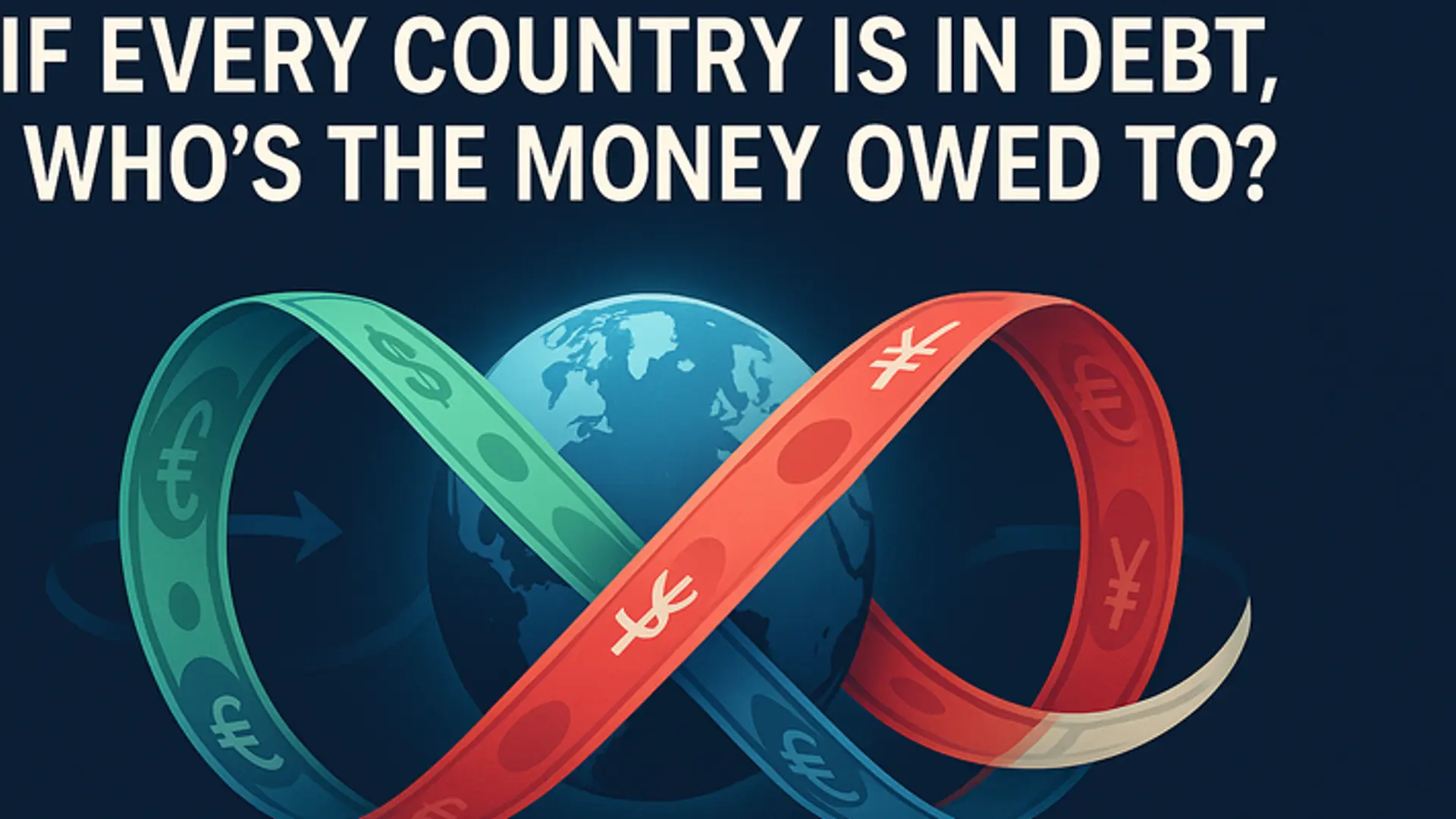 If every country is in debt, who's the money owed to?