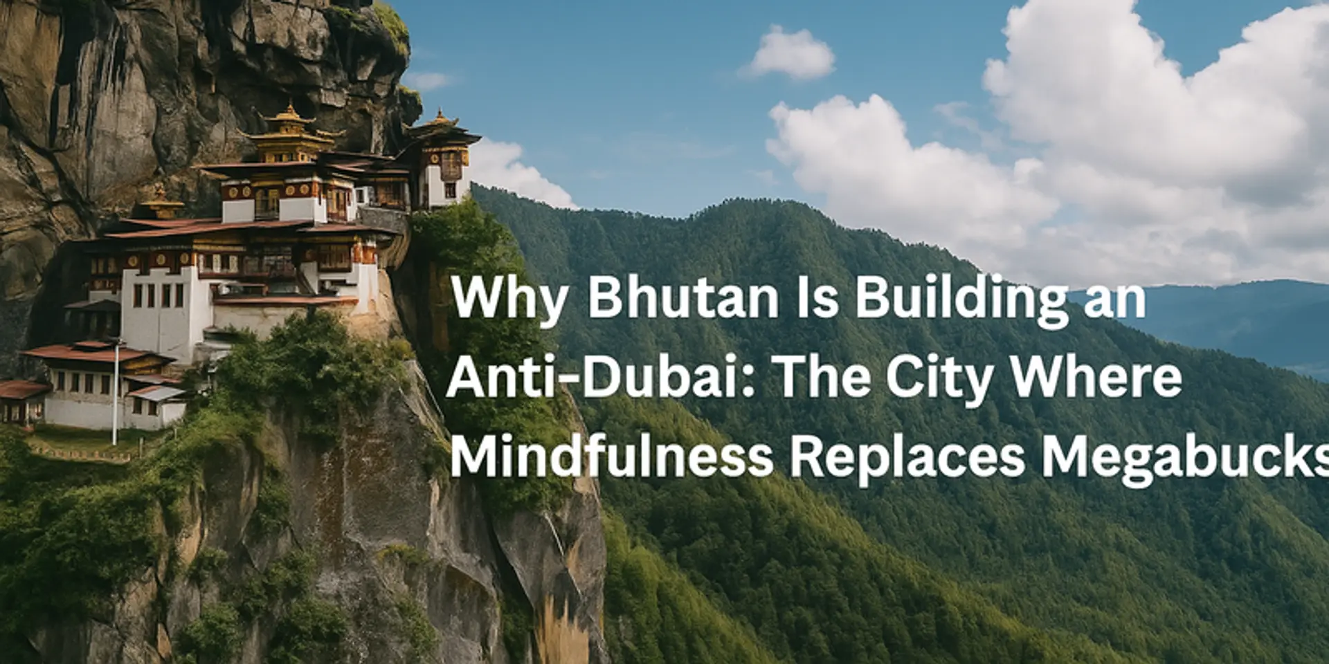 Why Bhutan is building an anti-Dubai?