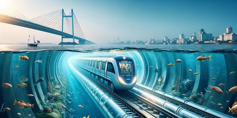 India's first Underwater Metro inaugurated in Kolkata, West Bengal. An enginnering marvel!