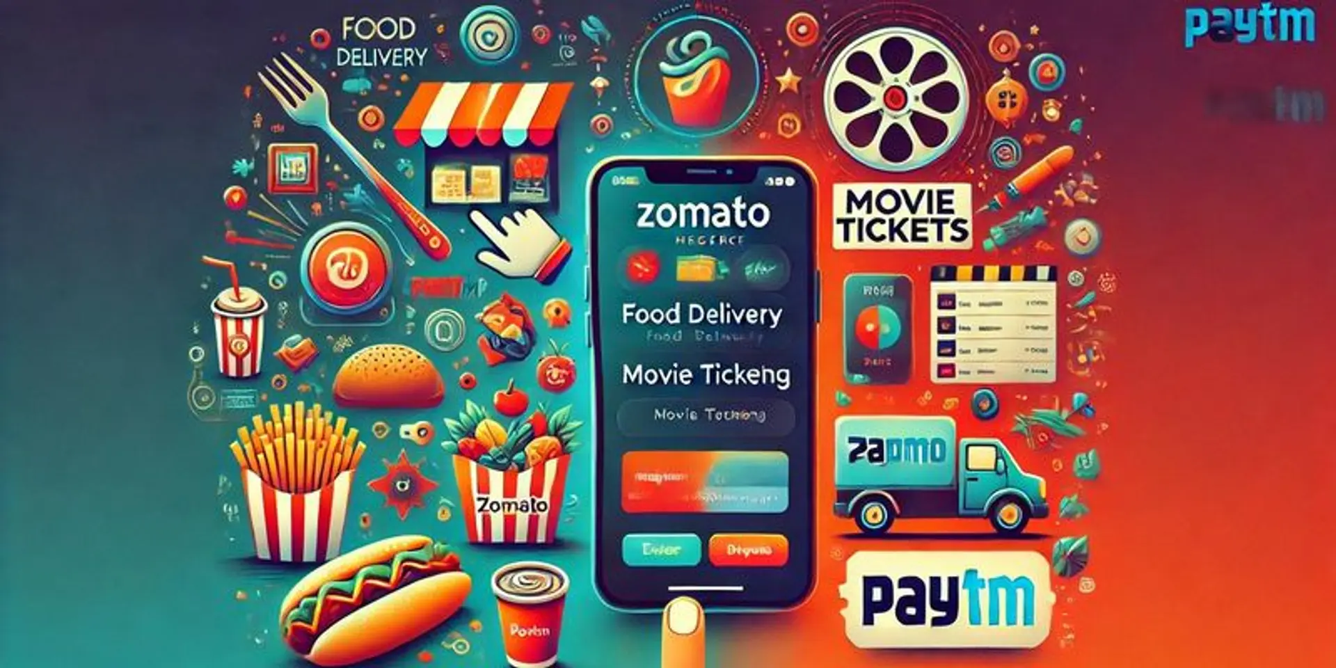 From Food Delivery to Movie Delivery: Zomato to take over Paytm's ticketing business