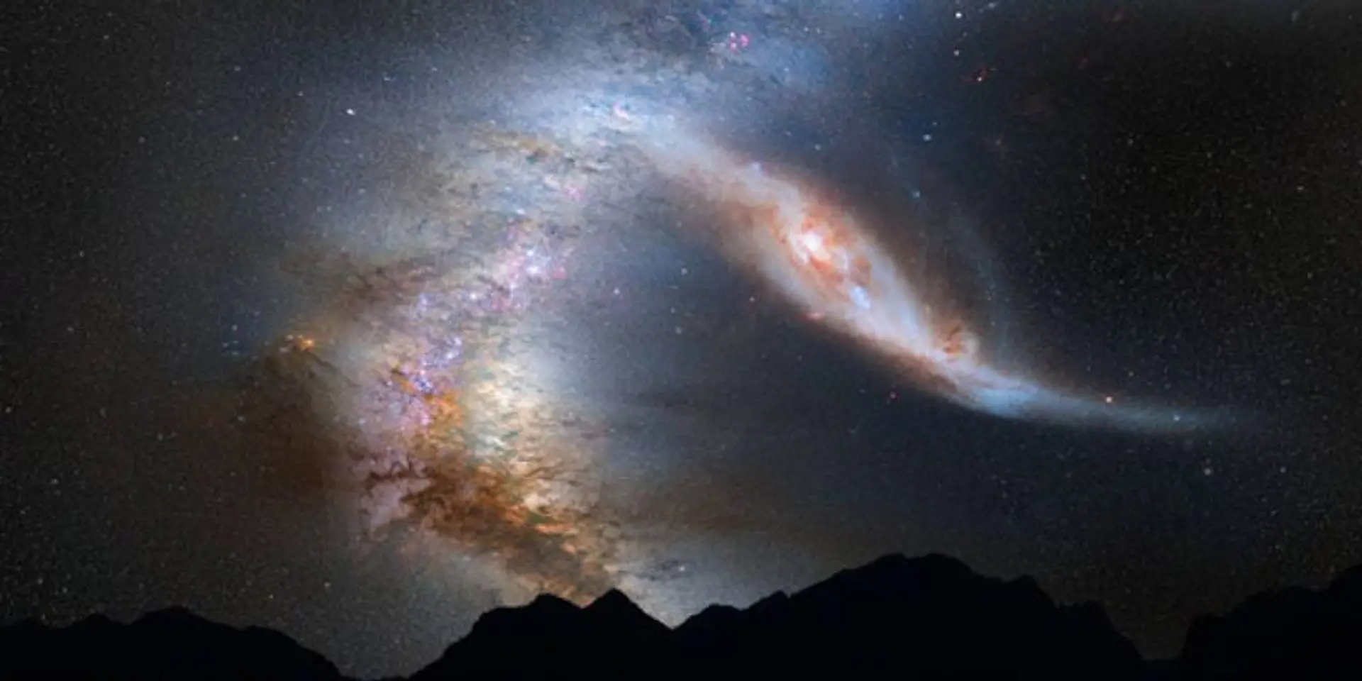 The Great Galactic Dance: Andromeda and the Milky Way's Cosmic Merger Begins