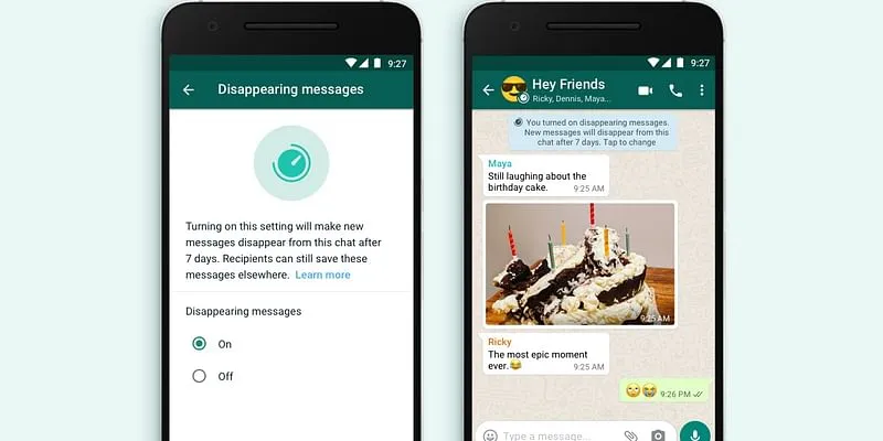 Whatsapp disappearing feature