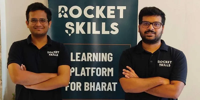 Co-founders of Rocket Skills(L:R) Mohit Jain(CEO), Vibhu Bahuguna