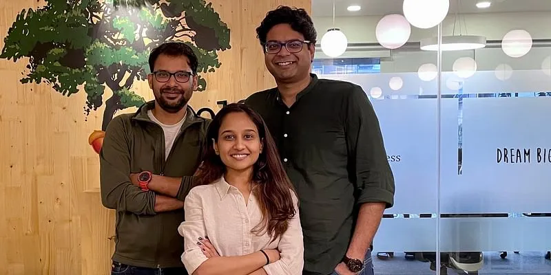 GeoIQ Co-founders L:R - Devashish Fuloria (CEO),  Ankita Thakur (CDO) and Tusheet Shrivastava (CTO)