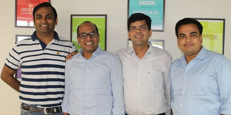 FlexiLoans.com Cofounders(L:R) Manish Lunia, Abhishek Kothari, Ritesh Jain, Deepak Jain