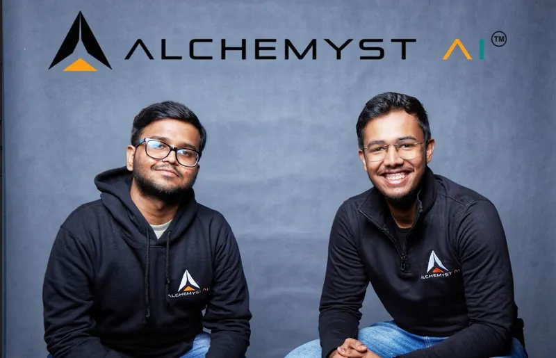 L-R, Anuran Roy, Co-founder - CTO, Uttaran Nayak, Co-Founder & CEO, Alchemyst