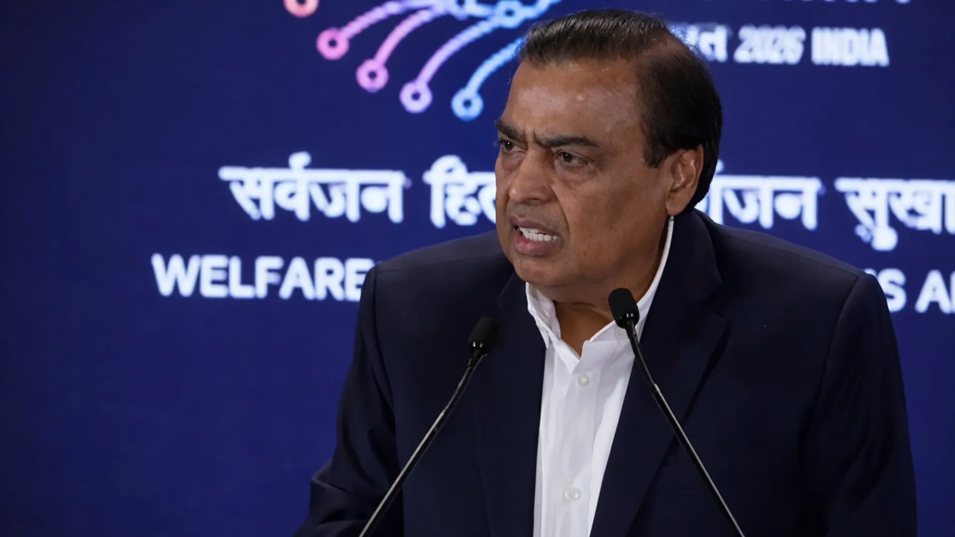 Mukesh Ambani pledges Rs 10 lakh Cr for AI push, vows to make AI as cheap as data