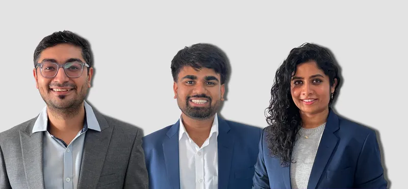 Mili Founders Chirag Gandhi (CEO), Siddharth Bulia (CTO), Vennela Miryala (CPO)