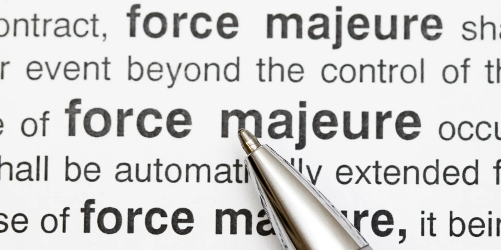 Failed to perform your contractual duties? May the Force (Majeure) be with you!