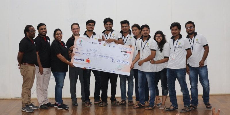 Engineering students present an ocean cleaning device at the Smart India Hackathon, win Rs 75,000 