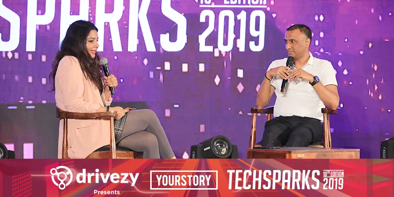 Kalyan Krishnamurthy, CEO, Flipkart with Shradha Sharma, founder, Yourstory