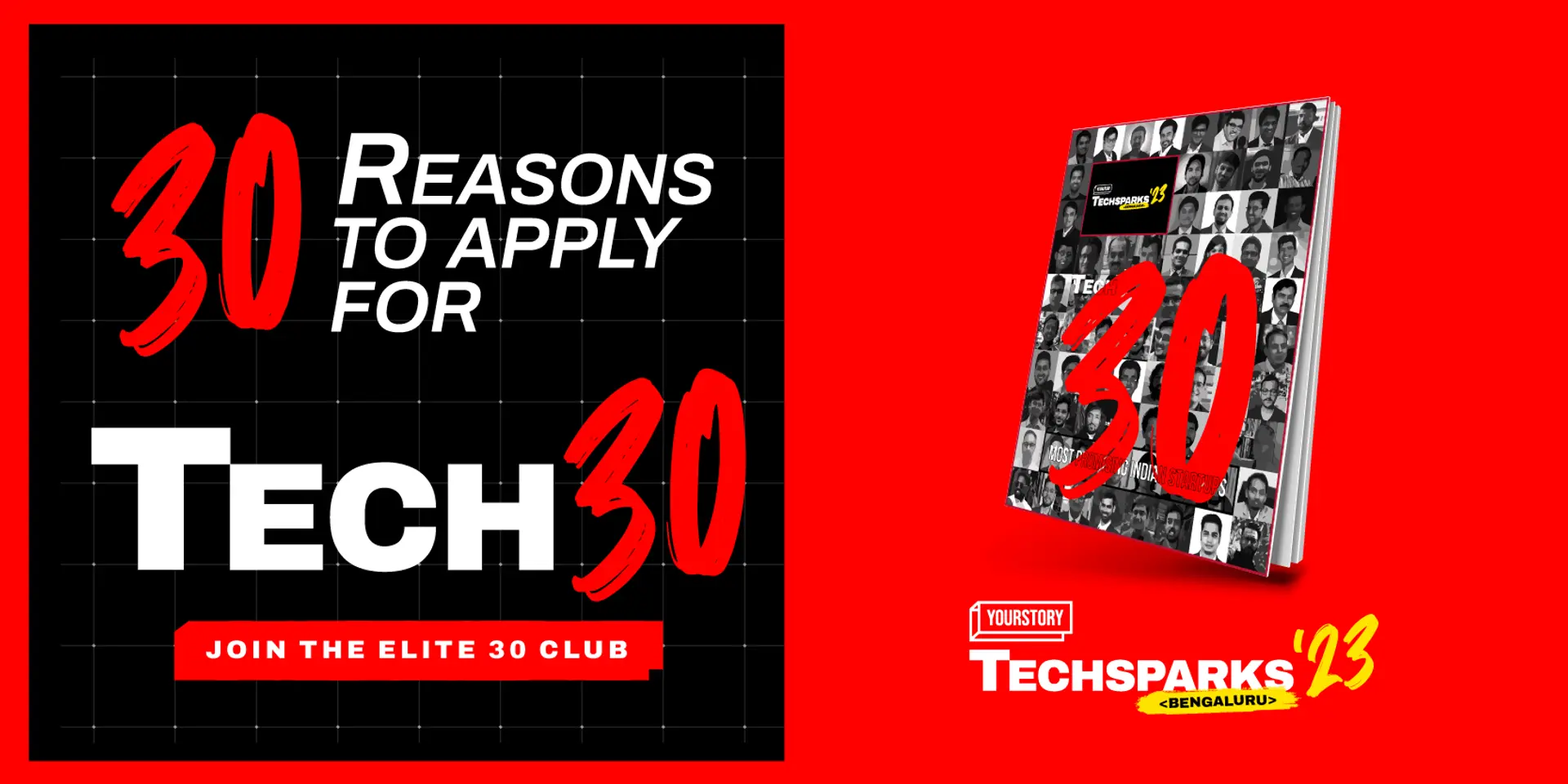 30 reasons to apply for YourStory’s Tech30 2023