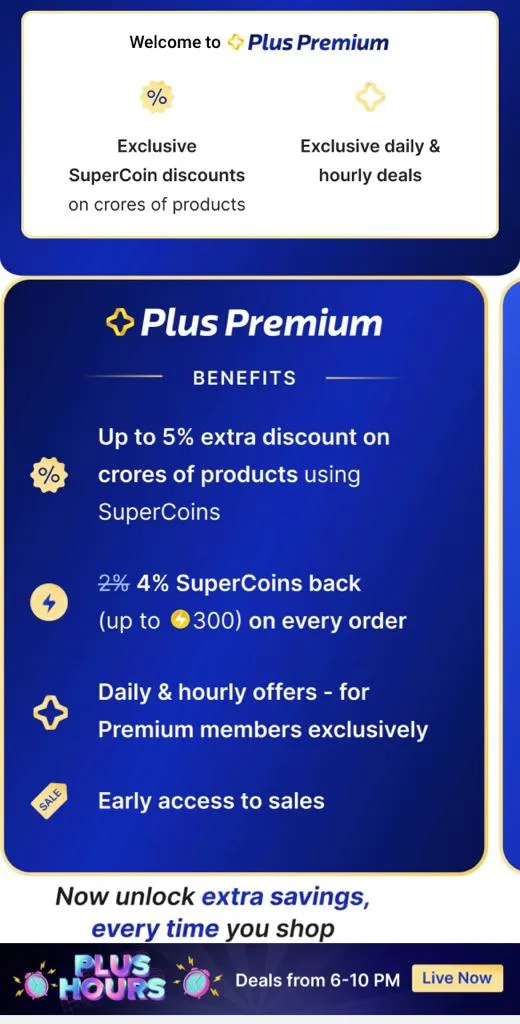 Flipkart Premium Plus