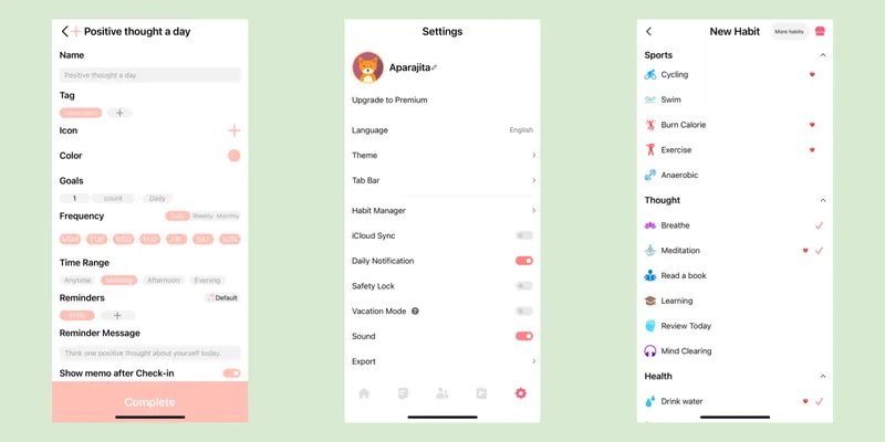 habit tracker app