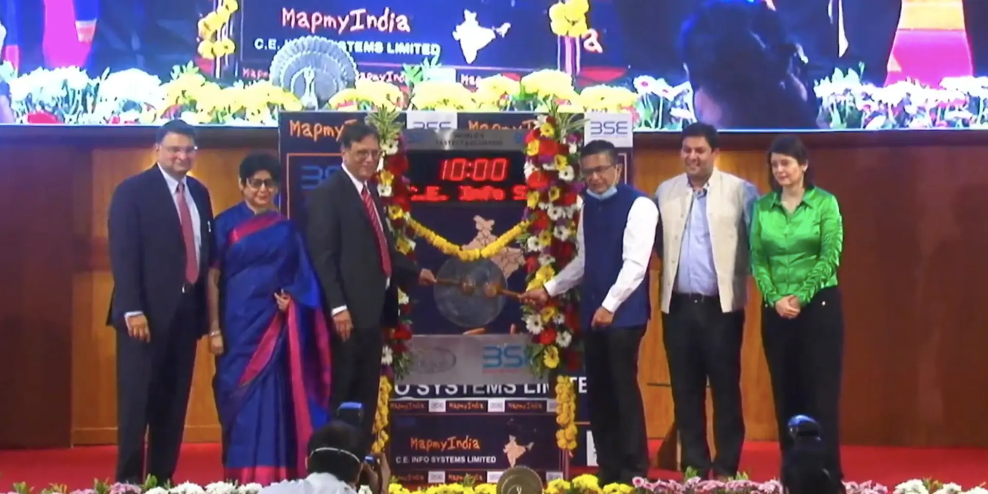 MapmyIndia opens strongly on stock exchanges