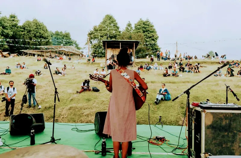 Ditty performing at Ziro Festival at Arunachal Pradesh