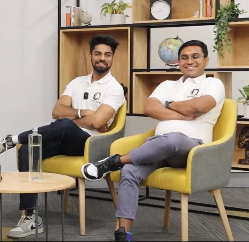 Parth Agarwal and Akshit Varsani, Founders, Cryptique