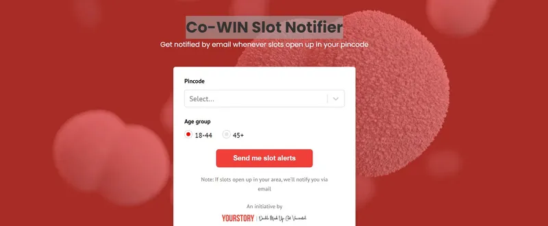 COWIN vaccine slot notifier