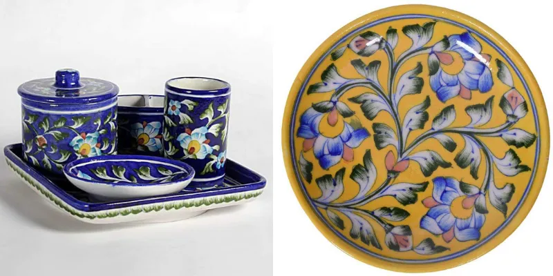 blue pottery
