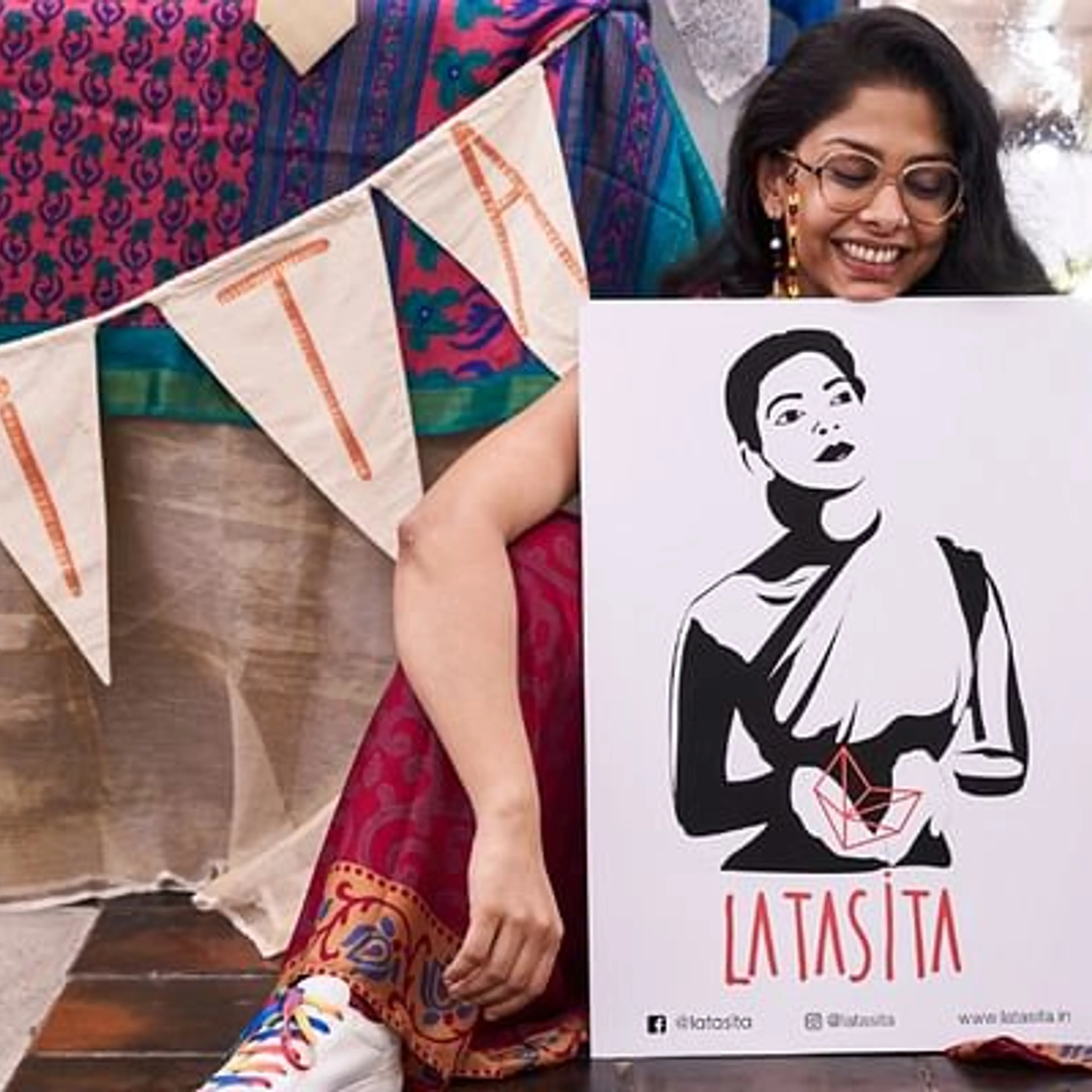 LataSita turns old sarees and fabrics from Durga Puja pandals into sustainable fashion