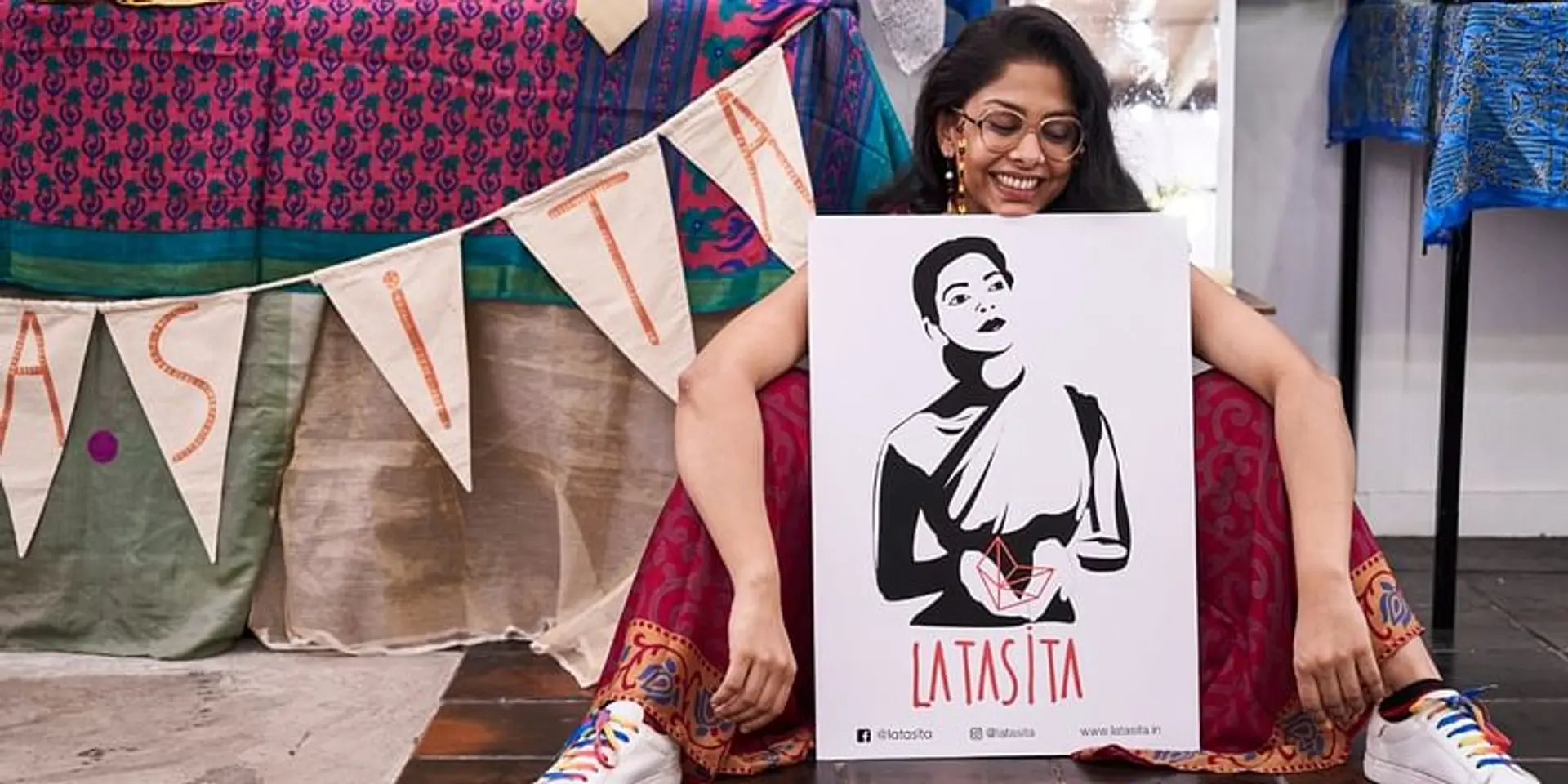 LataSita turns old sarees and fabrics from Durga Puja pandals into sustainable fashion