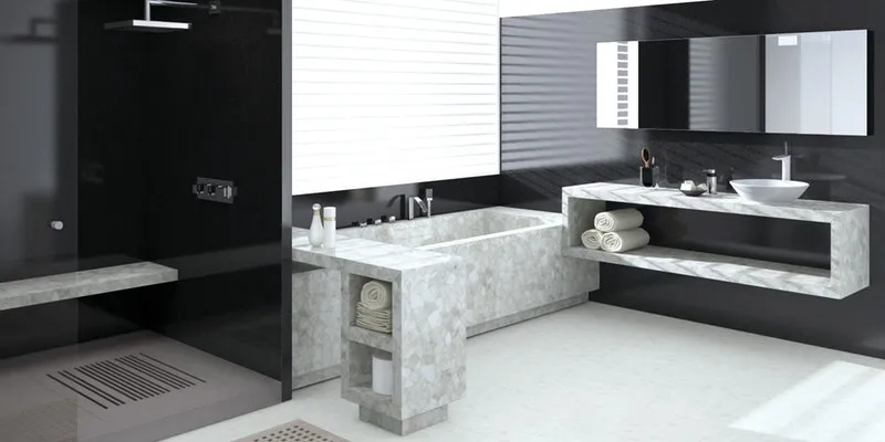 quartz bathroom