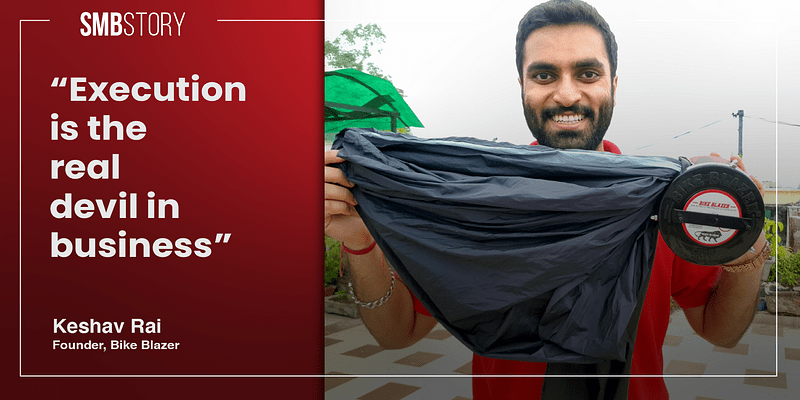 How this entrepreneur failed twice and found success by making semi-automatic bike covers