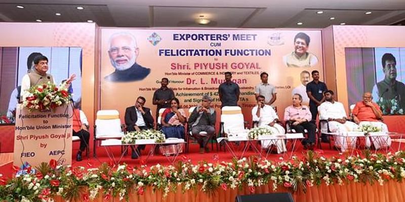 Government of India wants to create 75 textile hubs like Tiruppur: Piyush Goyal