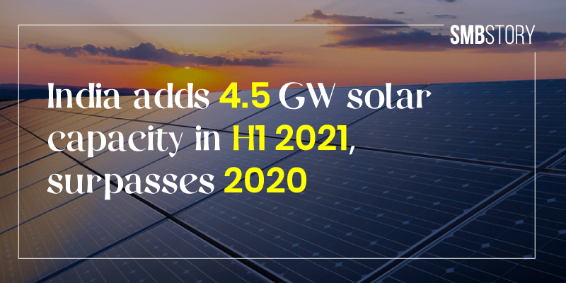 India adds 4.5 GW solar in H1 2021 as local producers line up expansion plans