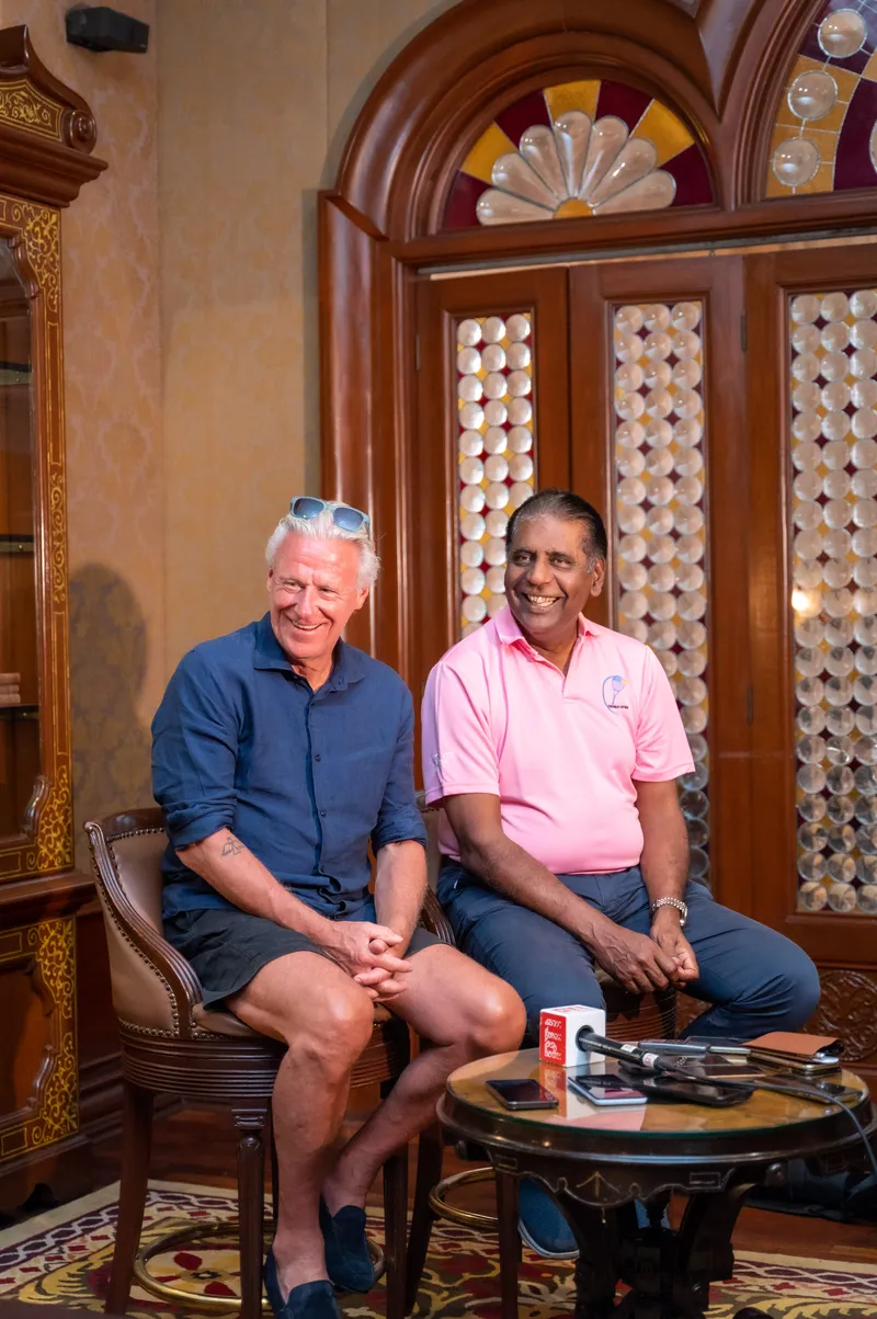 Bjorn Borg and Vijay Amritraj 
