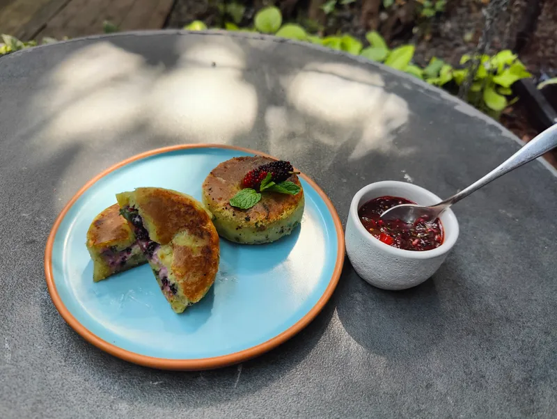 mulberry-shakarkandi patties
