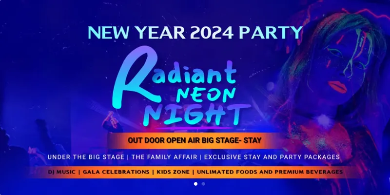Neon Theme New Year Party 2024