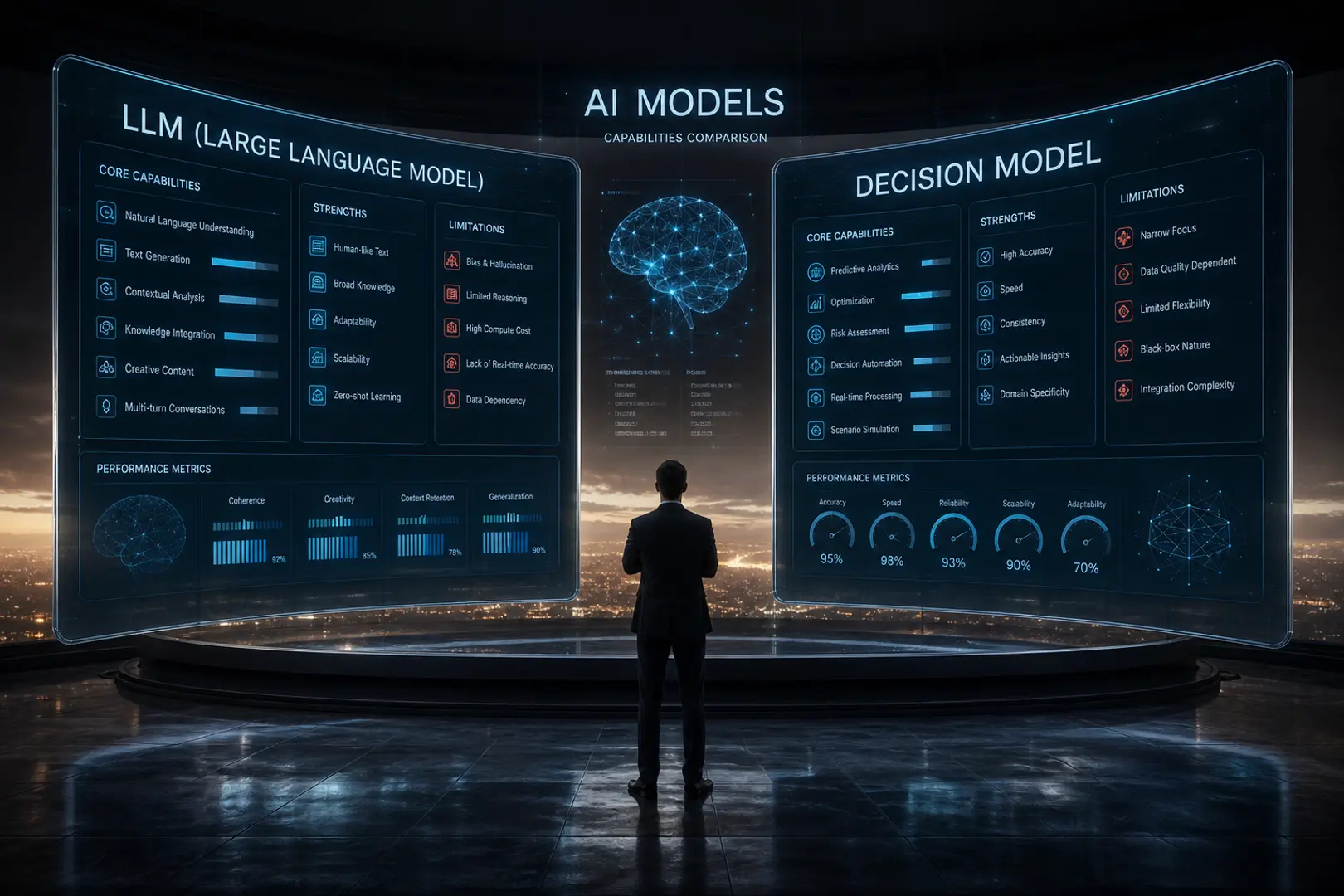 LLM vs decision model: Does your AI need to talk or decide?
