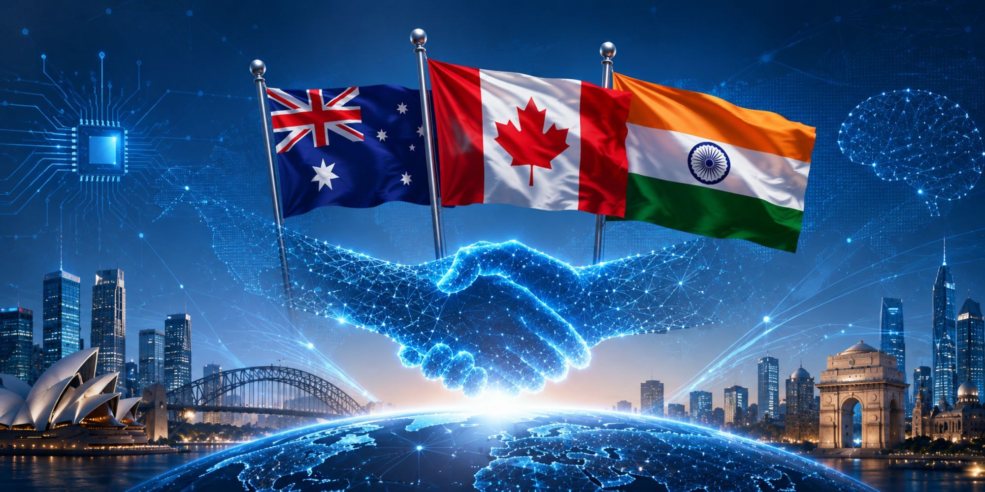 Australia, Canada and India deepen AI and emerging tech partnership