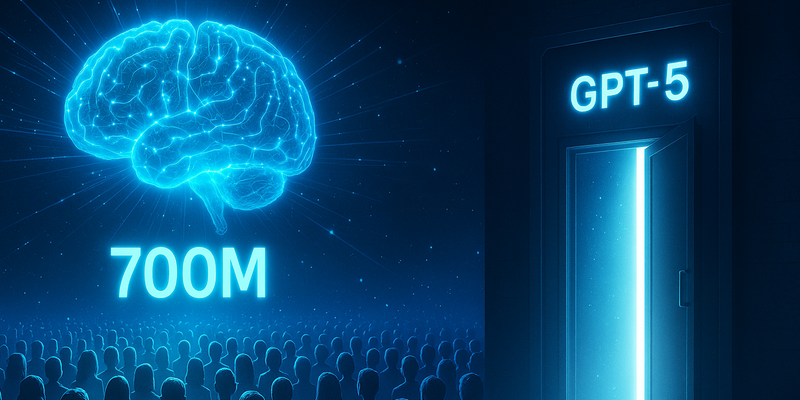 ChatGPT hits 700M users ahead of GPT-5 launch
