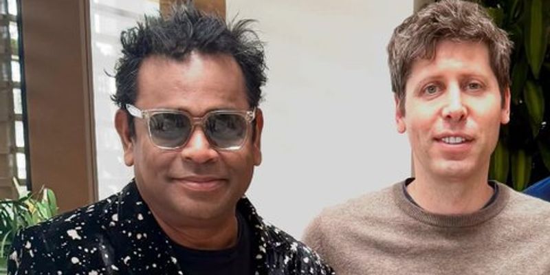 AR Rahman meets OpenAI CEO Sam Altman for AI Music Project 'Secret Mountain’
