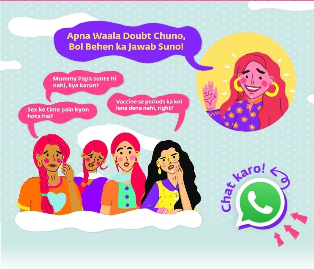 Girl Effect launches Bol Behen chatbot on WhatsApp in India | YourStory